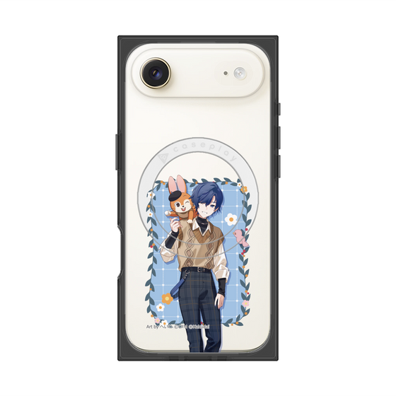 Premium Square Case with MagSafe［ Hatsune Miku × Kuppy Ramune - KAITO × Kuppy - Full-body Illustration 1 ］