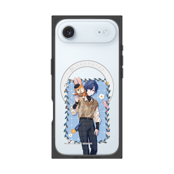 Premium Square Case with MagSafe［ Hatsune Miku × Kuppy Ramune - KAITO × Kuppy - Full-body Illustration 1 ］