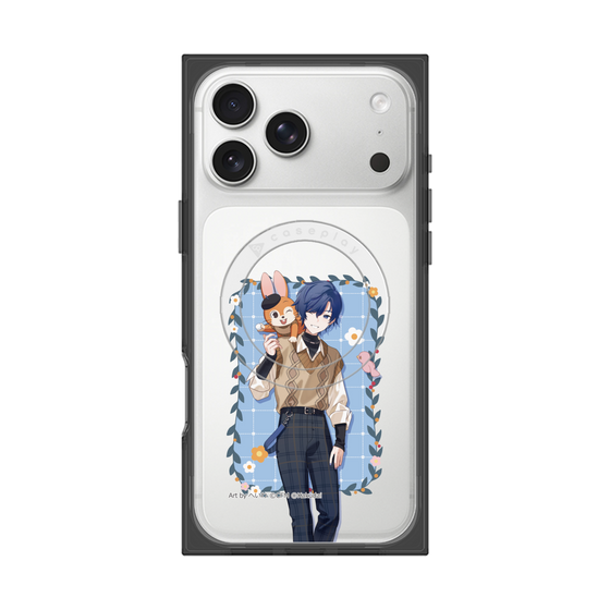 Premium Square Case with MagSafe［ Hatsune Miku × Kuppy Ramune - KAITO × Kuppy - Full-body Illustration 1 ］