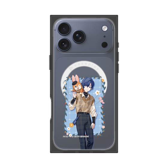 Premium Square Case with MagSafe［ Hatsune Miku × Kuppy Ramune - KAITO × Kuppy - Full-body Illustration 1 ］