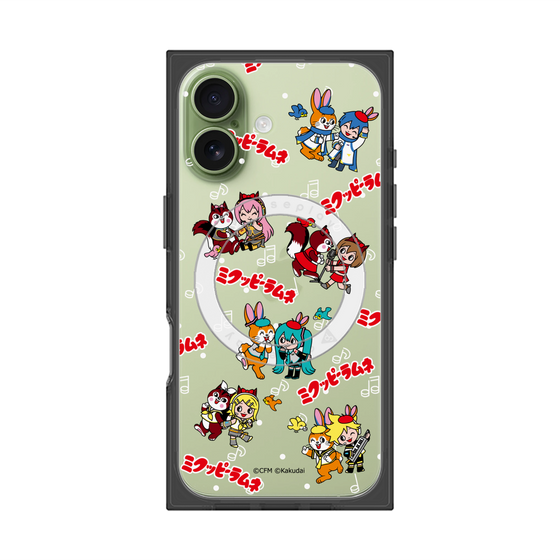 Premium Square Case with MagSafe［ Hatsune Miku × Kuppy Ramune - Overall Pattern ］