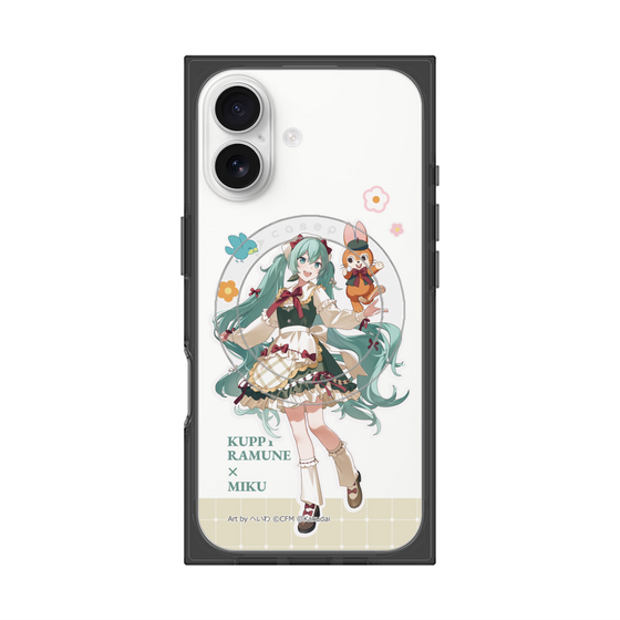 Premium Square Case with MagSafe［ Hatsune Miku × Kuppy Ramune - Hatsune Miku × Kuppy - Full-body Illustration 2 ］