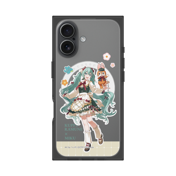 Premium Square Case with MagSafe［ Hatsune Miku × Kuppy Ramune - Hatsune Miku × Kuppy - Full-body Illustration 2 ］