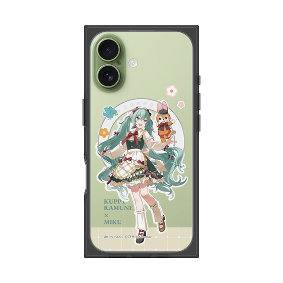 Premium Square Case with MagSafe［ Hatsune Miku × Kuppy Ramune - Hatsune Miku × Kuppy - Full-body Illustration 2 ］