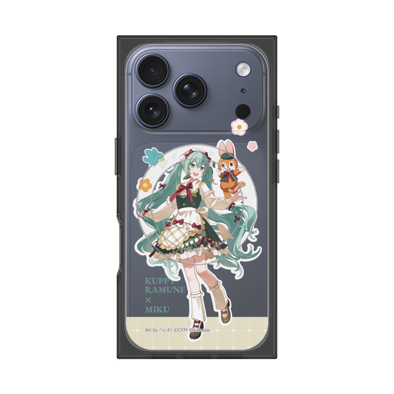 Premium Square Case with MagSafe［ Hatsune Miku × Kuppy Ramune - Hatsune Miku × Kuppy - Full-body Illustration 2 ］