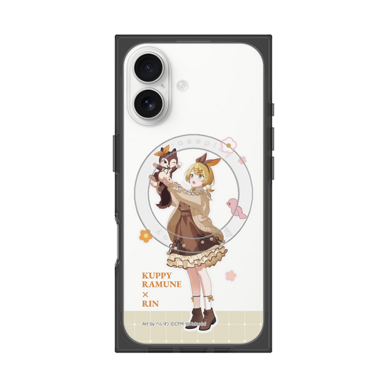 Premium Square Case with MagSafe［ Hatsune Miku × Kuppy Ramune - Kagamine Rin × Ram - Full-body Illustration 2 ］