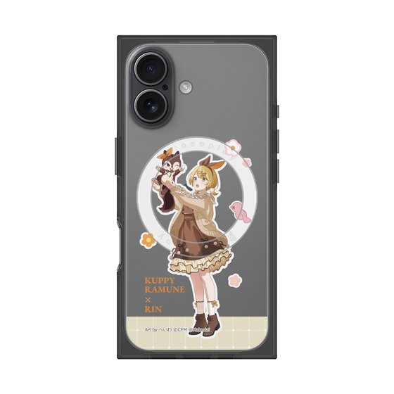 Premium Square Case with MagSafe［ Hatsune Miku × Kuppy Ramune - Kagamine Rin × Ram - Full-body Illustration 2 ］