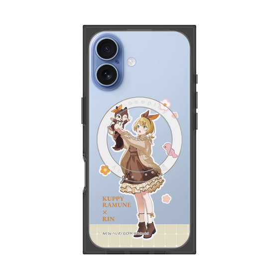 Premium Square Case with MagSafe［ Hatsune Miku × Kuppy Ramune - Kagamine Rin × Ram - Full-body Illustration 2 ］