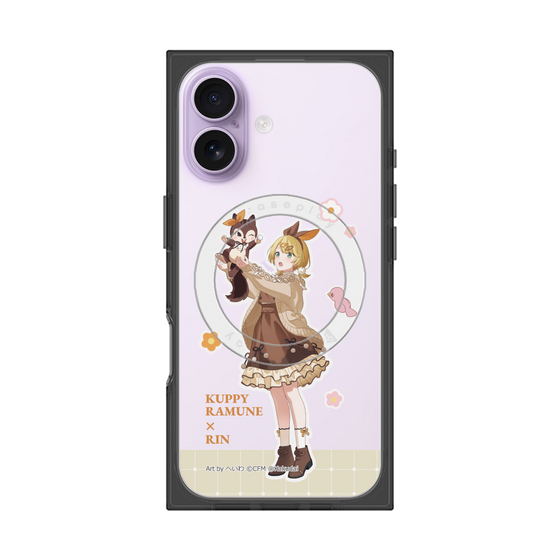 Premium Square Case with MagSafe［ Hatsune Miku × Kuppy Ramune - Kagamine Rin × Ram - Full-body Illustration 2 ］