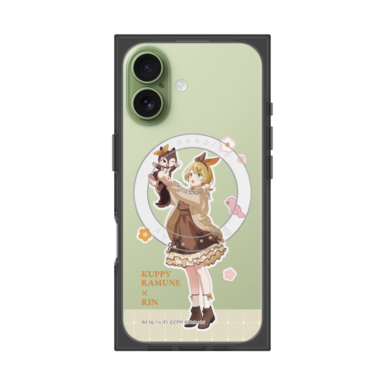 Premium Square Case with MagSafe［ Hatsune Miku × Kuppy Ramune - Kagamine Rin × Ram - Full-body Illustration 2 ］