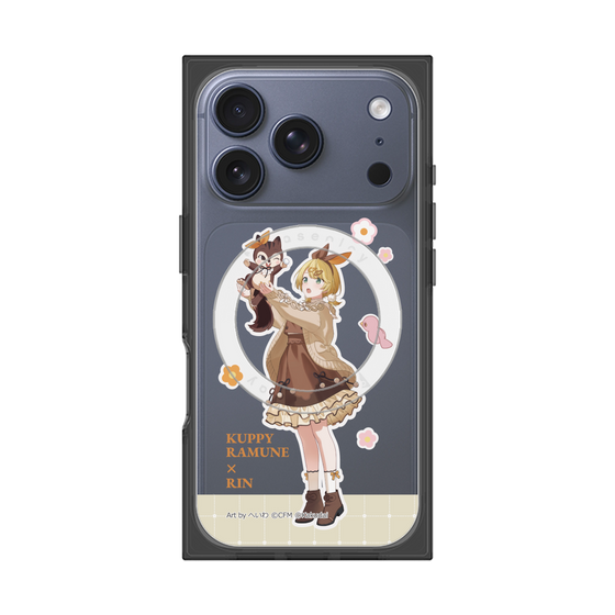 Premium Square Case with MagSafe［ Hatsune Miku × Kuppy Ramune - Kagamine Rin × Ram - Full-body Illustration 2 ］