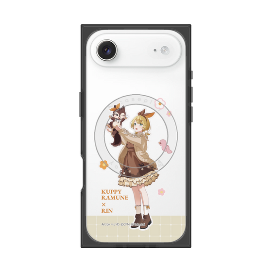 Premium Square Case with MagSafe［ Hatsune Miku × Kuppy Ramune - Kagamine Rin × Ram - Full-body Illustration 2 ］