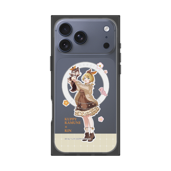 Premium Square Case with MagSafe［ Hatsune Miku × Kuppy Ramune - Kagamine Rin × Ram - Full-body Illustration 2 ］