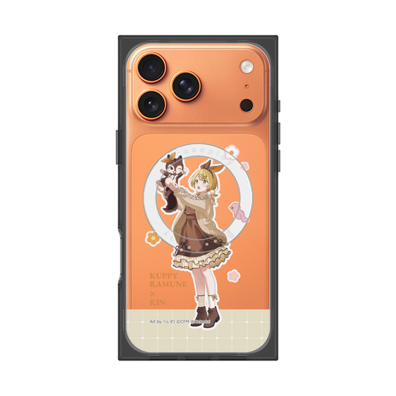 Premium Square Case with MagSafe［ Hatsune Miku × Kuppy Ramune - Kagamine Rin × Ram - Full-body Illustration 2 ］