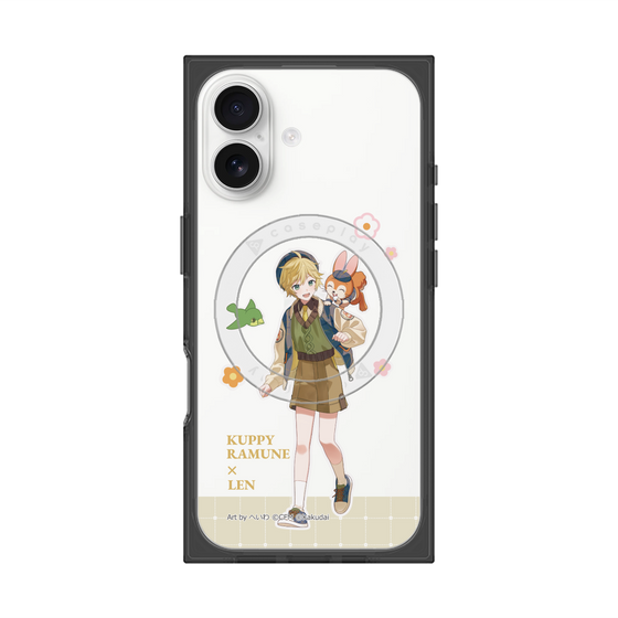 Premium Square Case with MagSafe［ Hatsune Miku × Kuppy Ramune - Kagamine Len × Kuppy - Full-body Illustration 2 ］
