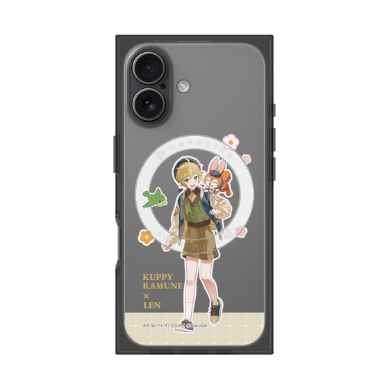Premium Square Case with MagSafe［ Hatsune Miku × Kuppy Ramune - Kagamine Len × Kuppy - Full-body Illustration 2 ］