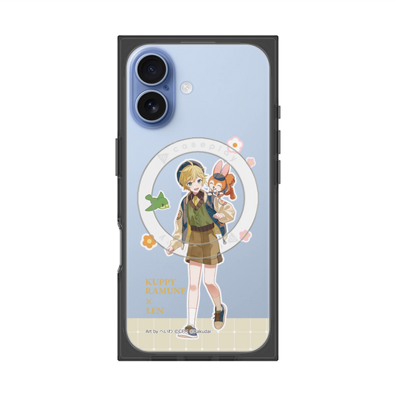 Premium Square Case with MagSafe［ Hatsune Miku × Kuppy Ramune - Kagamine Len × Kuppy - Full-body Illustration 2 ］