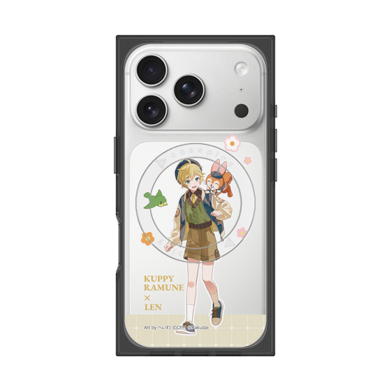 Premium Square Case with MagSafe［ Hatsune Miku × Kuppy Ramune - Kagamine Len × Kuppy - Full-body Illustration 2 ］