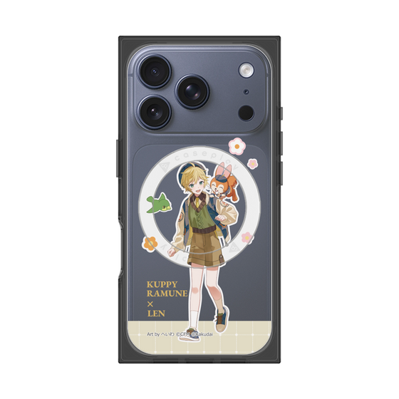 Premium Square Case with MagSafe［ Hatsune Miku × Kuppy Ramune - Kagamine Len × Kuppy - Full-body Illustration 2 ］