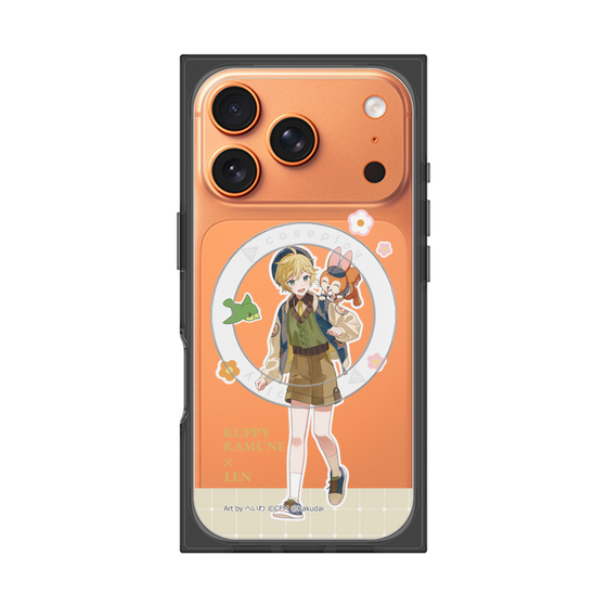 Premium Square Case with MagSafe［ Hatsune Miku × Kuppy Ramune - Kagamine Len × Kuppy - Full-body Illustration 2 ］