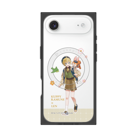 Premium Square Case with MagSafe［ Hatsune Miku × Kuppy Ramune - Kagamine Len × Kuppy - Full-body Illustration 2 ］