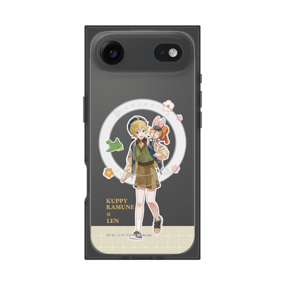 Premium Square Case with MagSafe［ Hatsune Miku × Kuppy Ramune - Kagamine Len × Kuppy - Full-body Illustration 2 ］