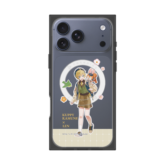 Premium Square Case with MagSafe［ Hatsune Miku × Kuppy Ramune - Kagamine Len × Kuppy - Full-body Illustration 2 ］