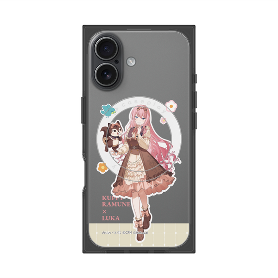 Premium Square Case with MagSafe［ Hatsune Miku × Kuppy Ramune - Megurine Luka × Ram - Full-body Illustration 2 ］
