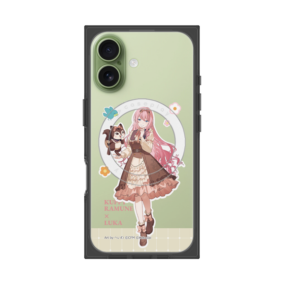 Premium Square Case with MagSafe［ Hatsune Miku × Kuppy Ramune - Megurine Luka × Ram - Full-body Illustration 2 ］