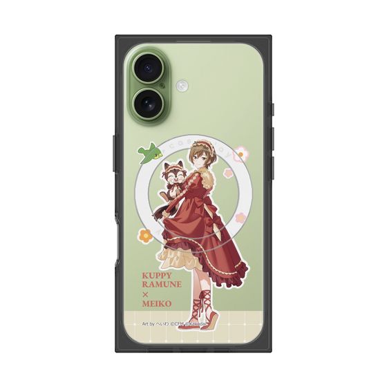 Premium Square Case with MagSafe［ Hatsune Miku × Kuppy Ramune - MEIKO × Ram - Full-body Illustration 2 ］