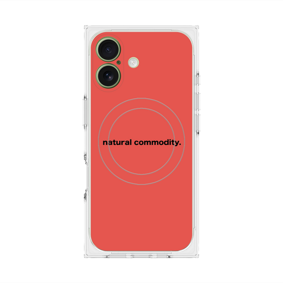 Premium Square Case with MagSafe［ NATURAL COMMODITY Red ］
