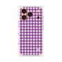 Premium Square Case with MagSafe［ Checkered Purple ］