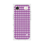 Premium Square Case with MagSafe［ Checkered Purple ］