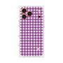 Premium Square Case with MagSafe［ Checkered Purple ］
