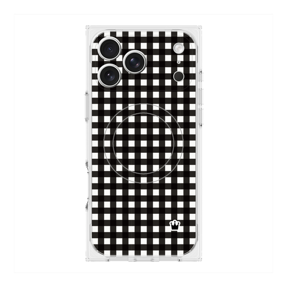 Premium Square Case with MagSafe［ Checkered Black ］