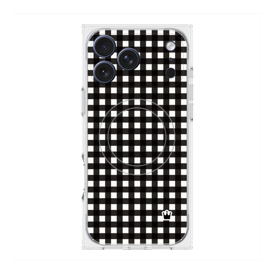 Premium Square Case with MagSafe［ Checkered Black ］