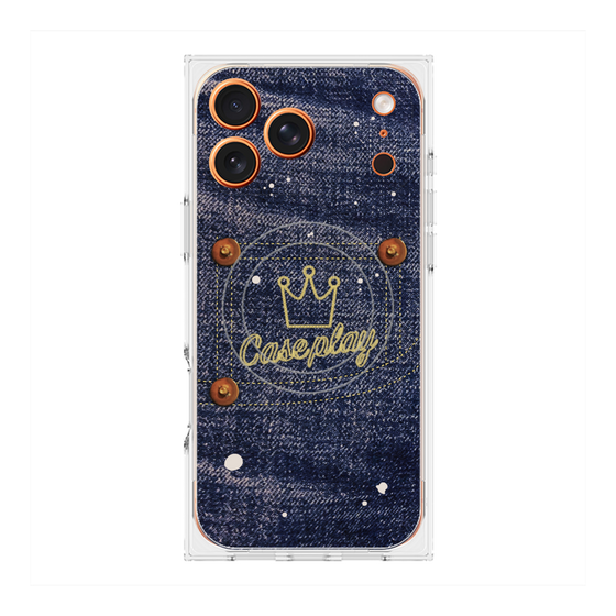 Premium Square Case with MagSafe［ Denim Used Jeans ］