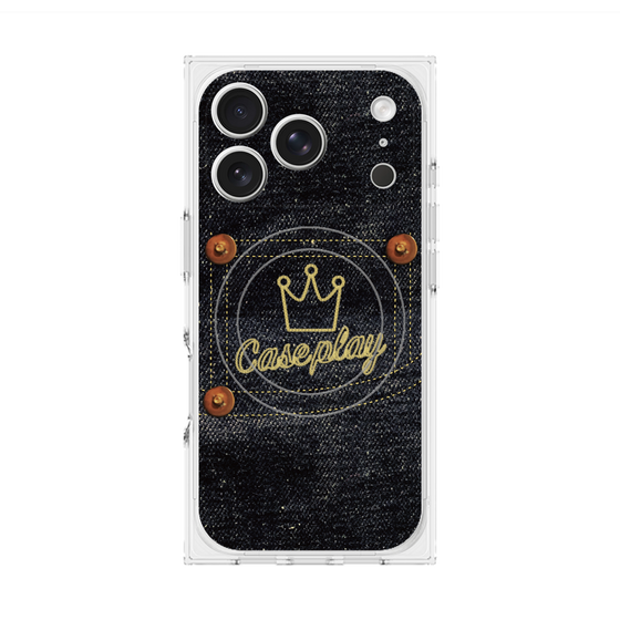 Premium Square Case with MagSafe［ Denim Indigo Jeans ］