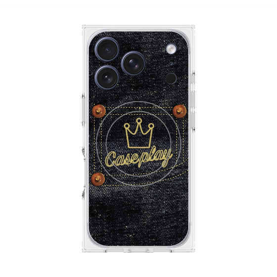 Premium Square Case with MagSafe［ Denim Indigo Jeans ］