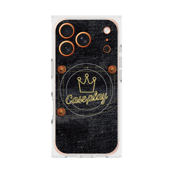 Premium Square Case with MagSafe［ Denim Indigo Jeans ］