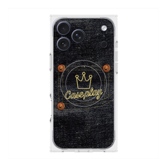 Premium Square Case with MagSafe［ Denim Indigo Jeans ］