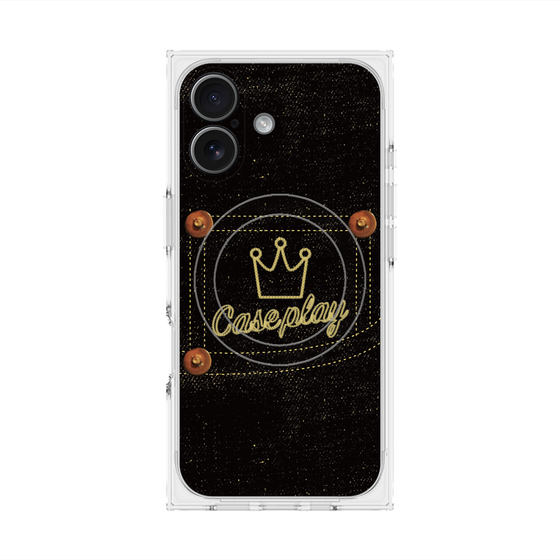 Premium Square Case with MagSafe［ Denim Black Jeans ］