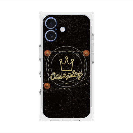 Premium Square Case with MagSafe［ Denim Black Jeans ］