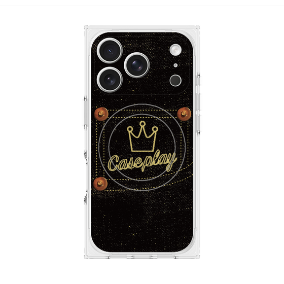 Premium Square Case with MagSafe［ Denim Black Jeans ］