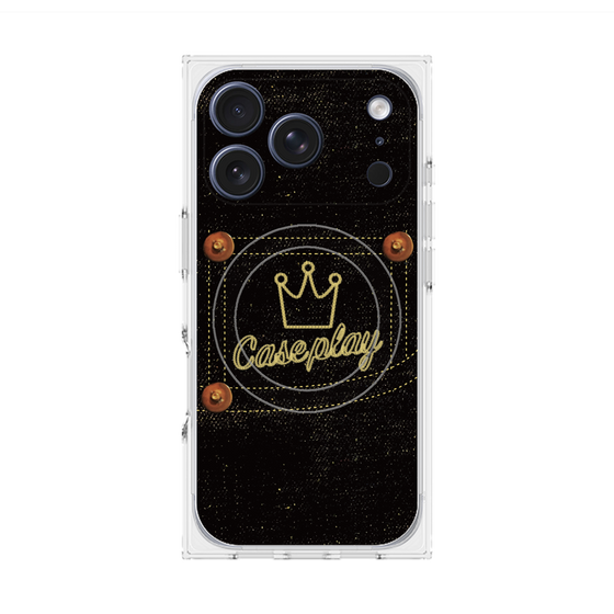 Premium Square Case with MagSafe［ Denim Black Jeans ］