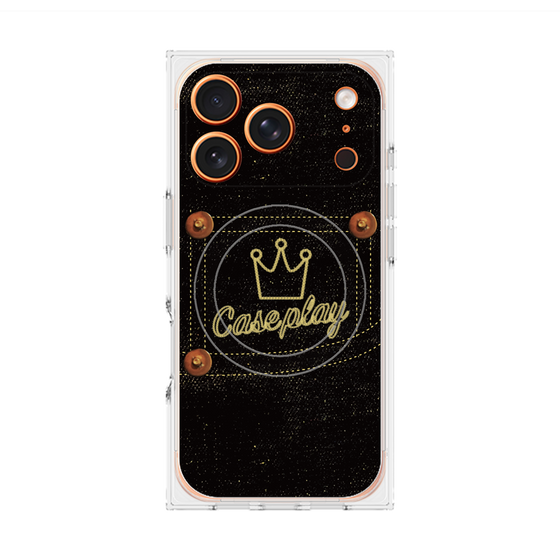 Premium Square Case with MagSafe［ Denim Black Jeans ］