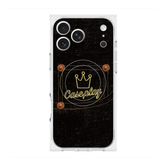 Premium Square Case with MagSafe［ Denim Black Jeans ］