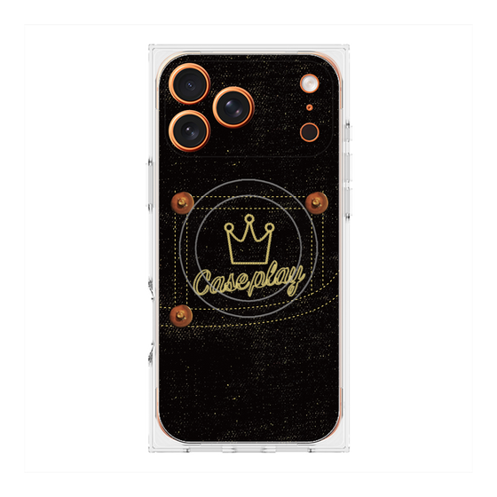 Premium Square Case with MagSafe［ Denim Black Jeans ］