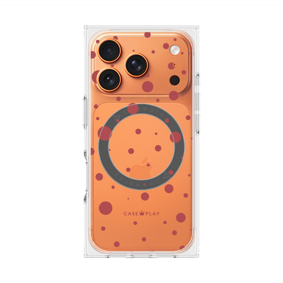 Premium Square Case with MagSafe［ Dippin Dots Red ］