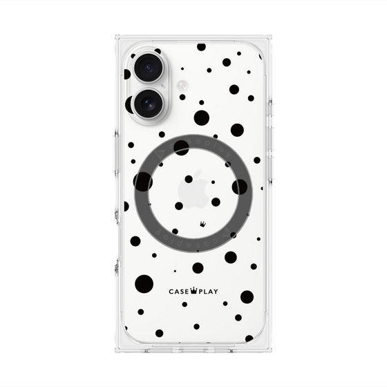 Premium Square Case with MagSafe［ Dippin Dots Black ］